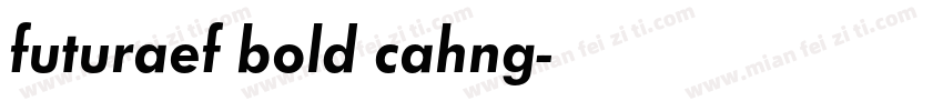 futuraef bold cahng字体转换